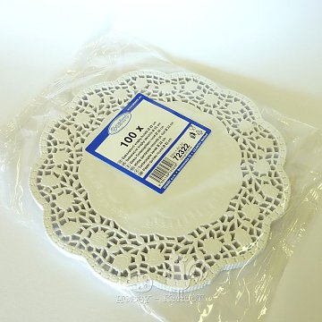 Papírová krajka dort 22 cm / 100 ks