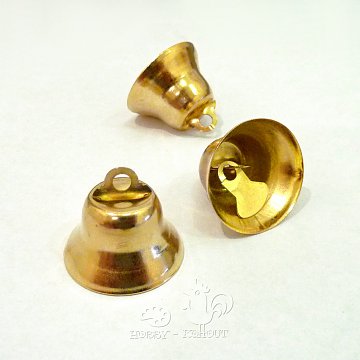 Zvonečky 20mm x 12mm zlaté