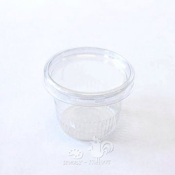 Kelímek plast s víčkem 100 ml - 1 ks