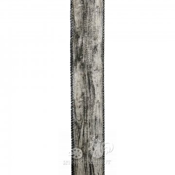 Bavlněná stuha dekor dřevo š. 40 mm - šedá 1 m