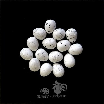 Polystyrenové vajíčko malé 1,8 cm bílé 1 ks