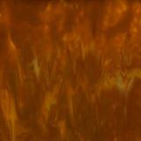 Sklo 15 x 15 cm poloopál Yang - rezavá hnědá melír