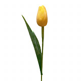 Dekorace - tulipán 40 cm žlutý