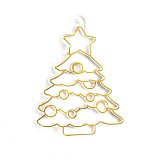 Plastová předloha vánoční strom zlatý