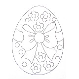 Obrázek pro děti A6 č. 7 vajíčko mašle