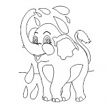 Obrázek pro děti B/D 11 - slon