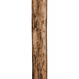 Bavlněná stuha dekor dřevo š. 40 mm - hnědá 1 m