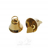 Zvonečky zlaté 1,6  cm kovové doprodej