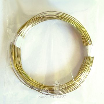 Drát mosazný zlatý 0,6 mm zn. Rayher - 11 m