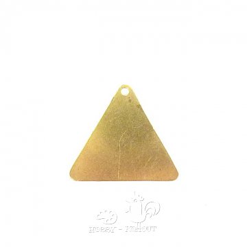 Mosazný výsek - Trojúhelník 3cm