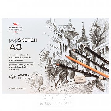 Blok Sketch skicák A3 / 20 listů 110g