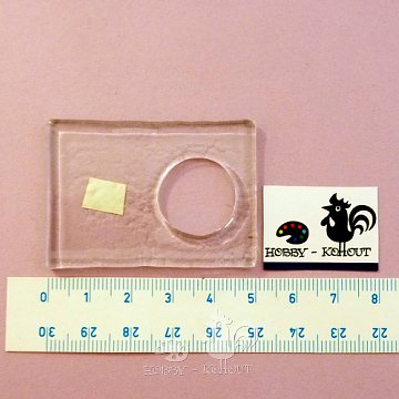 Sklíčka na šperky - OBDÉLNÍK  5cm x 3,5cm