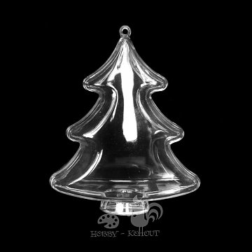 Plexi forma dělitelná - Vánoční stromeček 10 cm