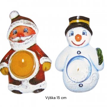 Forma plastová - Svícen sněhulák a Mikuláš