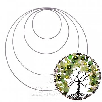 Kruh kovový 10 cm - stříbrný