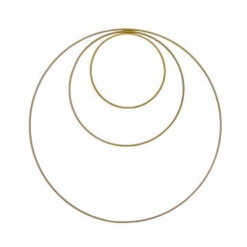 Kruh kovový 10 cm - zlatý