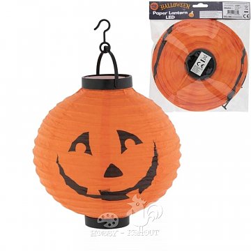 Dýně lampion Halloween s LED žárovkou