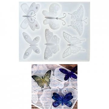 Forma silikonová - Motýlci 6 motivů