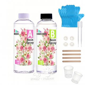 Křišťálová pryskyřice sada - 100 ml