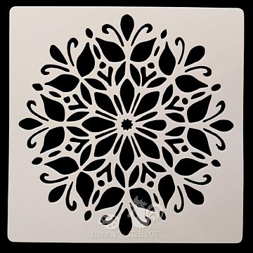Šablony na malování: mandala 15 x 15 cm