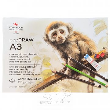 Blok Draw A3 / 30 listů 180 g
