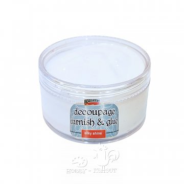Lepidlo a lak na decoupage hedvábný lesk 60 ml