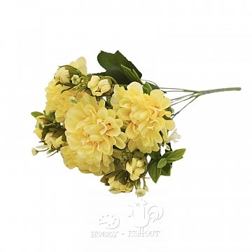 Chryzantéma 7 květů 30 cm - žlutá