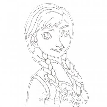 Obrázek pro děti B/D 77 - Ledové království Anna