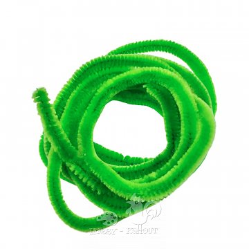 Plyšové drátky 2 m - zelená světlá