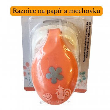 Raznice na papír a mechovou gumu - Květ 1,6 cm