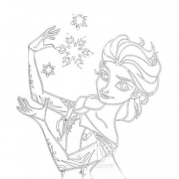 Obrázek pro děti B/D 76 - Ledové království Elza