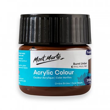 Akrylová barva Mont Marte 100 ml - hnědá