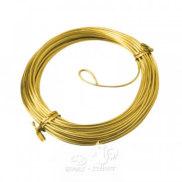Aludrát 1,5 mm, návin 10 m zlatý