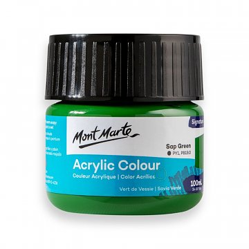 Akrylová barva Mont Marte 100 ml - zelená střední