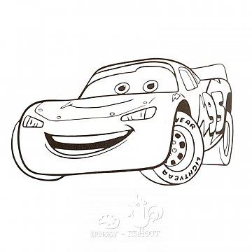 Obrázek pro děti B/D 19 - Auto Mc Queen