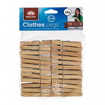 Kolíčky dřevěné na prádlo 7 cm 24 ks