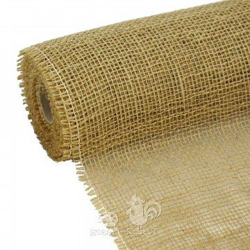 Juta návin role - přírodní hnědá š. 50 cm / 5 m, poslední 1 balení