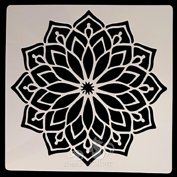 Šablony na malování: mandala 15 x 15 cm