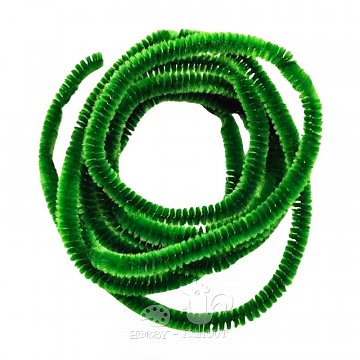 Plyšové drátky 2 m - zelená střední