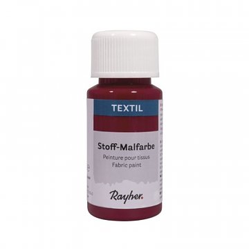 Barvy nezažehlovací na textil a sítotisk - vínová 50 ml