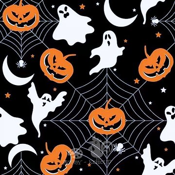 Ubrousek na decoupage - vzor 2516 Halloween, dýně, strašidla
