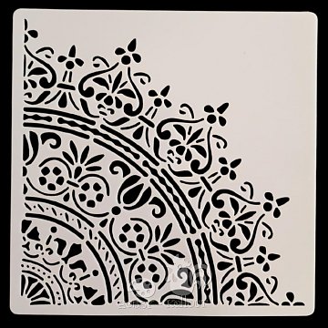Šablony na malování: mandala 15 x 15 cm
