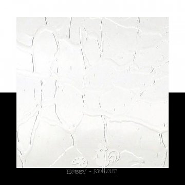 Sklo Spektrum 30 x 30 cm průhledné crackle