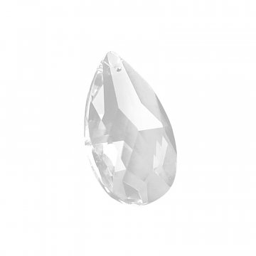 Broušenka skleněná kapka 22x15 mm / 1 ks