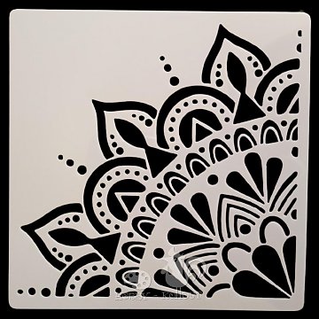 Šablony na malování: mandala 15 x 15 cm