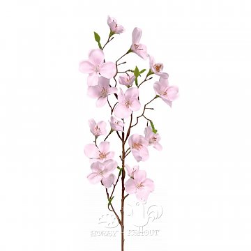 Dekorace - jabloň růžové květy 60 cm