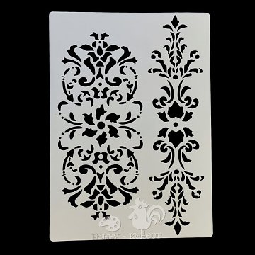 Šablony na malování: ornamenty 12x18 cm