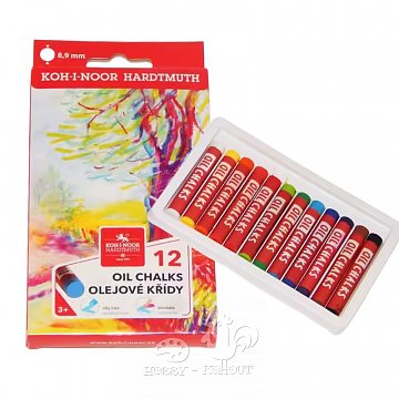 Pastely olejové křídy 12 ks