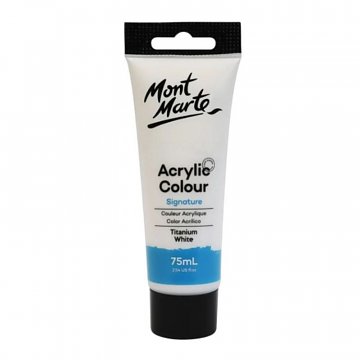 Akrylová barva Mont Marte 75 ml - titanová bílá