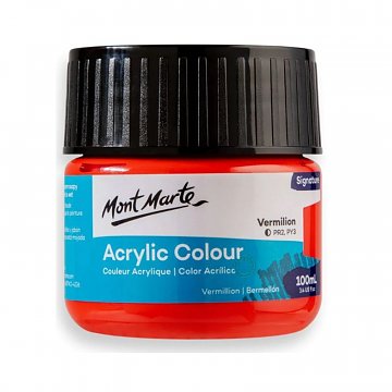 Akrylová barva Mont Marte 100 ml - červená světlá